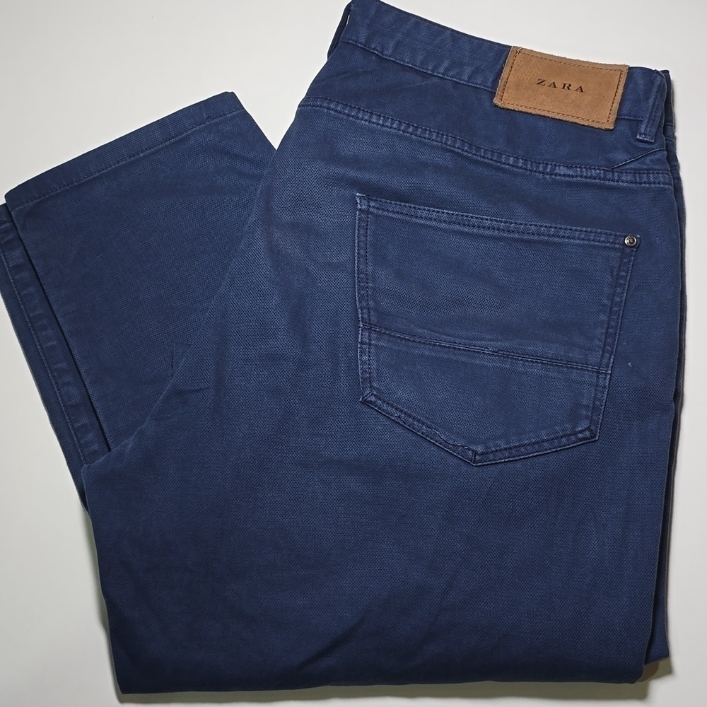 3/$30 ZARA Slim Leg Navy Trousers